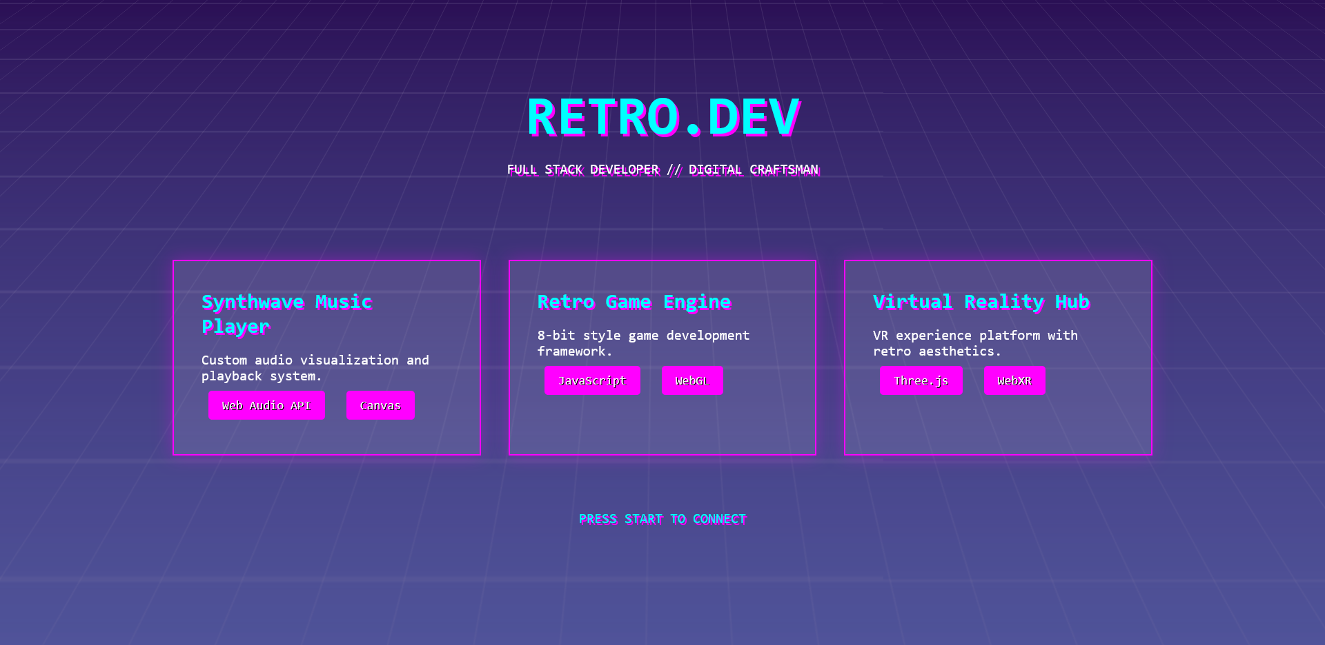 Screenshot of Design 15, a retro portfolio page